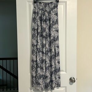 REWASH Smocked Wrap Wide Leg Pant